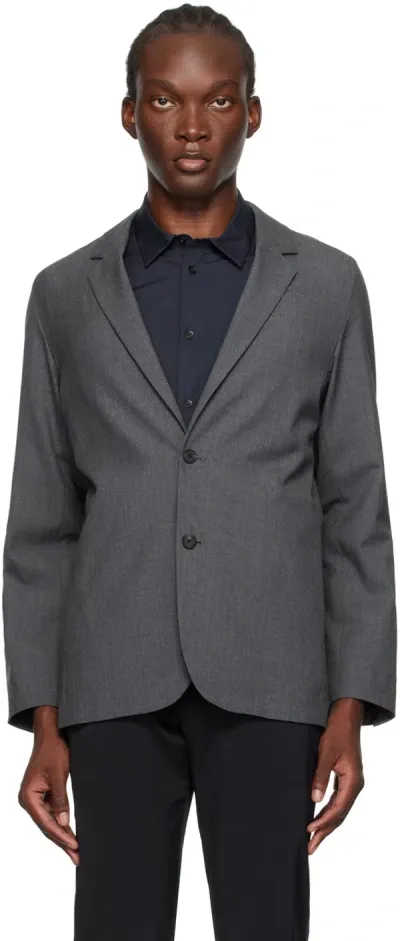 Aton Gray Tailored Blazer In 303 Top Gray