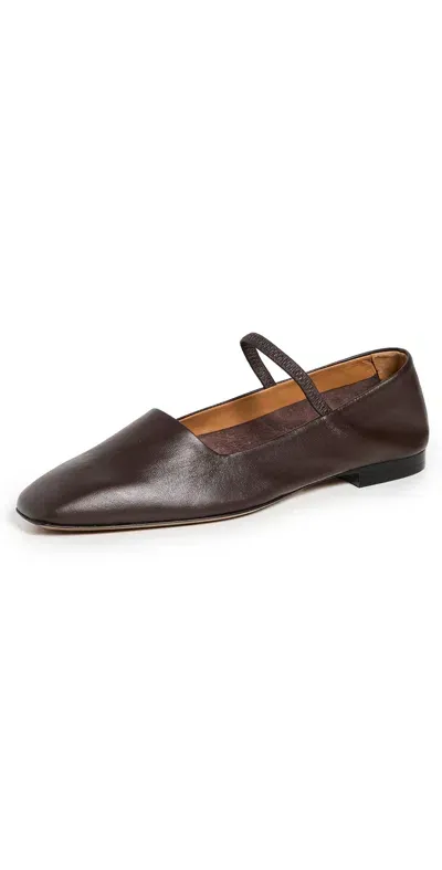 Atp Atelier Petina Walnut Nappa Flats Walnut