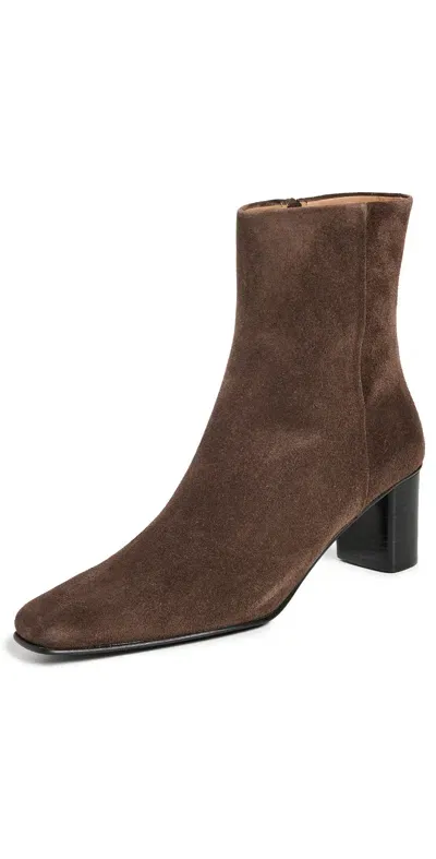 Atp Atelier Praia Walnut Suede Boots Walnut