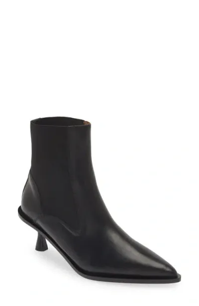 Atp Atelier Trino Pointed Toe Kitten Heel Chelsea Boot In Black