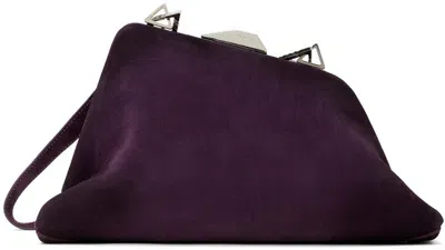 Attico Purple Day Off Shoulder Bag In 769 Dark Violet