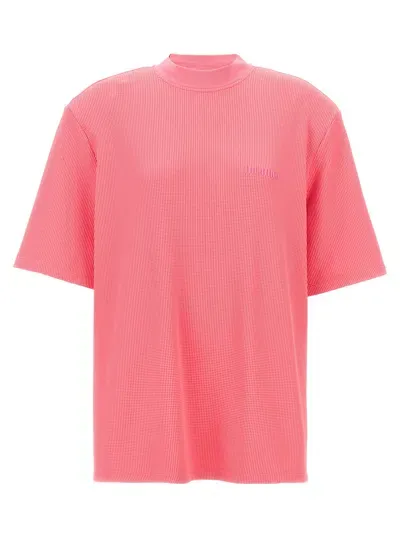 Attico The  'kilie' T Shirt In Fuchsia