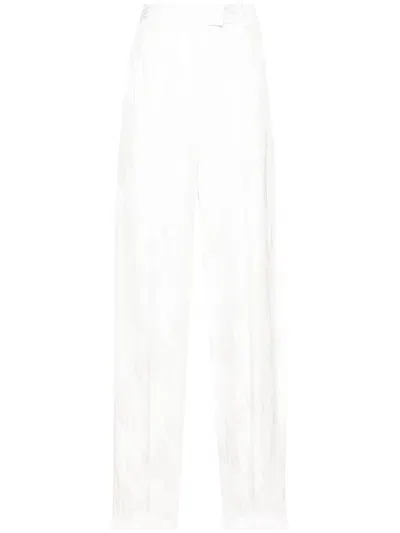 Attico The  Logo Trousers In White