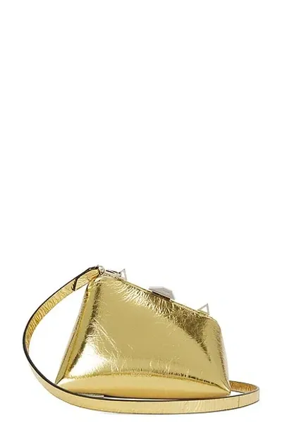 Attico Midnight Clutch In Gold