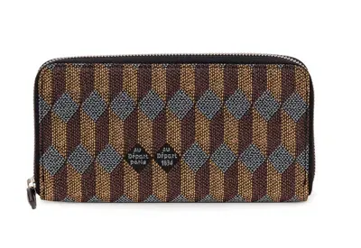 Au Depart Au Départ Grand Reflective Jacquard Wallet In Multi