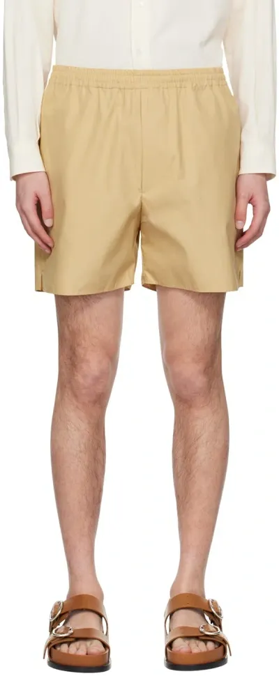 Auralee Beige Vent Shorts