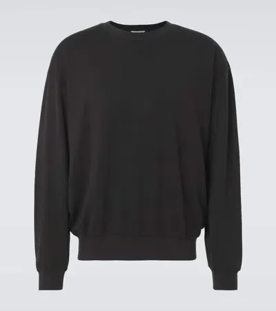 Auralee Cotton Sweatshirt In Black