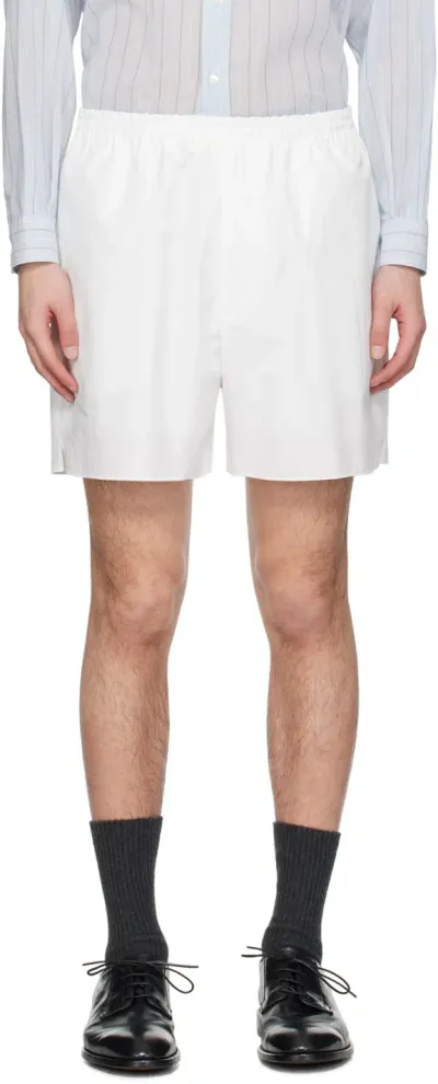 Auralee White Vent Shorts