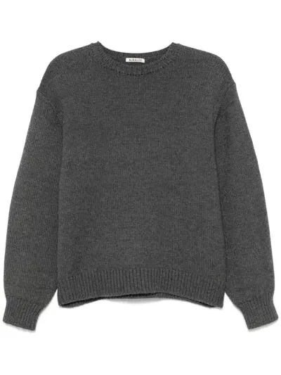 Auralee Wool Sweater In Grey