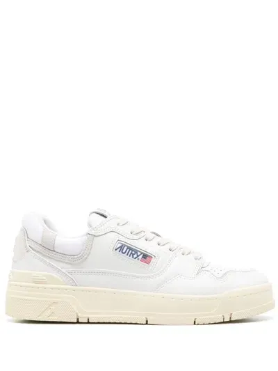 Autry Clc Leather Sneakers In White