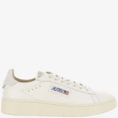 Autry Dallas Leather Sneakers In White