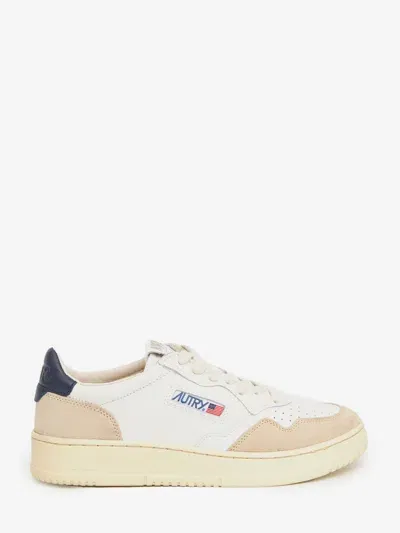 Autry Medalist Suede Sneakers In White