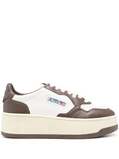 Autry Medalis Platform Sneakers In White