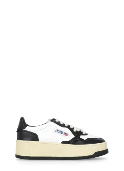 Autry Platform Low Sneakers In White