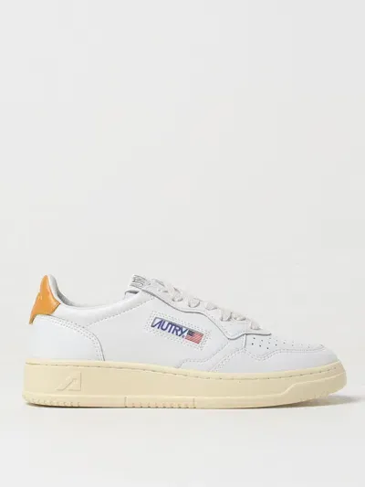 Autry Medalist Leather Sneakers In Weiss