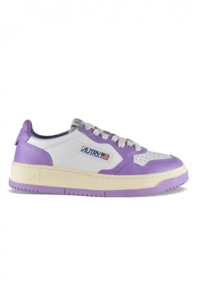 Autry Sneakers Medalist In Bianco E Lilla