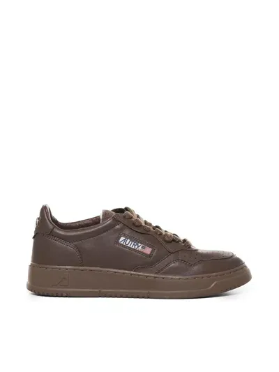 Autry Sneakers Medalist In Cowskin In Patridge