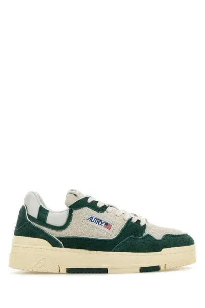 Autry Two-tone Suede Clc Sneakers In Multicoloured