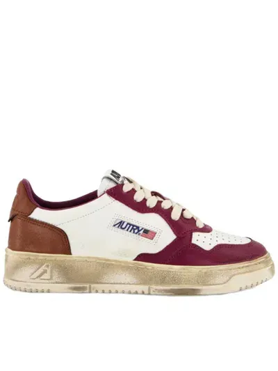 Autry Sup Vint Low Shoes In Purple