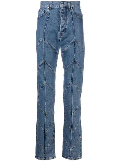 Av Vattev Mid-rise Straight-leg Jeans In Blue