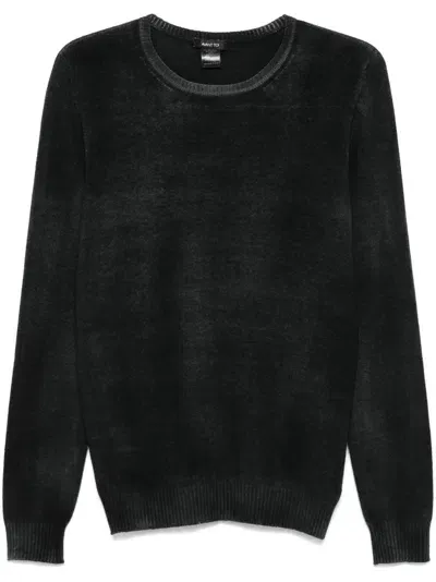 Avant Toi Mélange-effect Sweater In Black