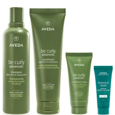 Aveda Be Curly Advanced Hero Set For Waves And Curls In White