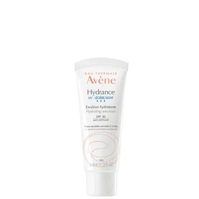 Avene Hydrance Light-uv Hydrating Emulsion Spf 30 Moisturiser For Dehydrated Skin 40ml In White