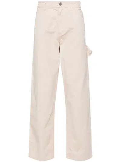 Awake Ny Straight-leg Cotton Carpenter Trousers In White