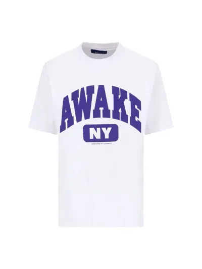 Awake Ny Logo T-shirt In White