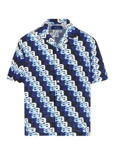 Awake Ny Printed Shirt In Blue