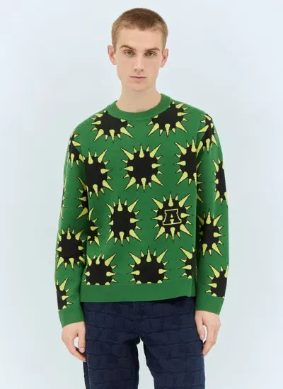 Awake Ny Spike Sweater In Green