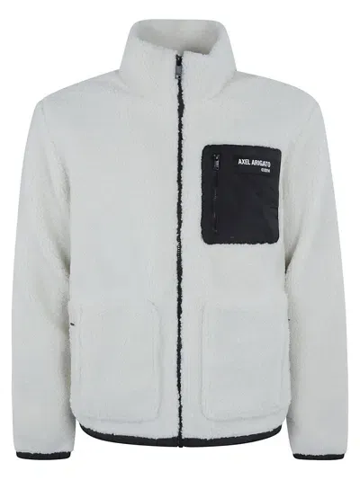 Axel Arigato High Neck Jacket In Ecru