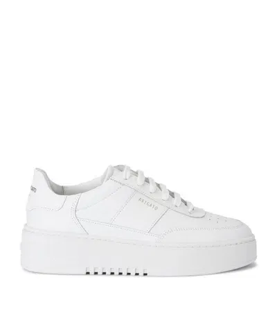 Axel Arigato Orbit Leather Court Sneakers In White