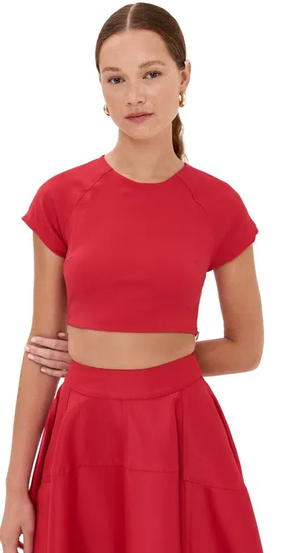 Azeeza Aura Top Garnet In Red