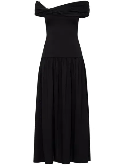 Azeeza Veda Midi Dress In Black