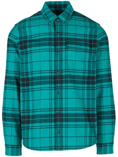 Aztech Mountain Checked Shirt In Green