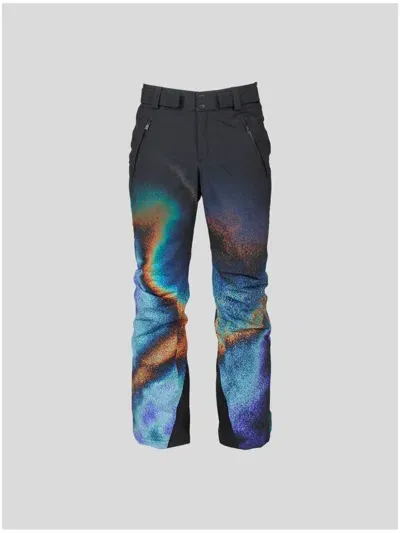 Aztech Mountain Logo-print Ski Trousers In Blue