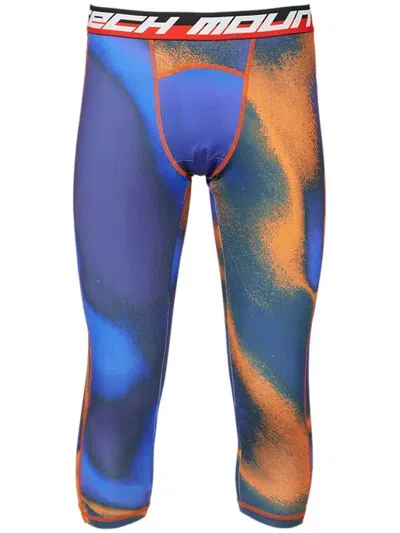 Aztech Mountain Logo-waistband Leggings In Multi