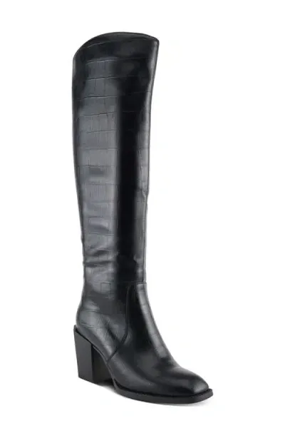 Azura By Spring Step Bestilmihart Over The Knee Boot In Black