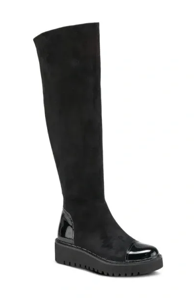 Azura By Spring Step Quappa Knee High Boot In Black