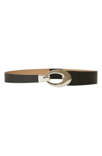 B-low The Belt Alice Leather Belt In Black Silver