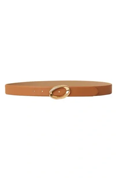 B-low The Belt Gracie Leather Belt In Cuoio Gold