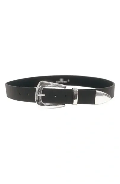 B-low The Belt Jordana Leather Belt In Black/silver