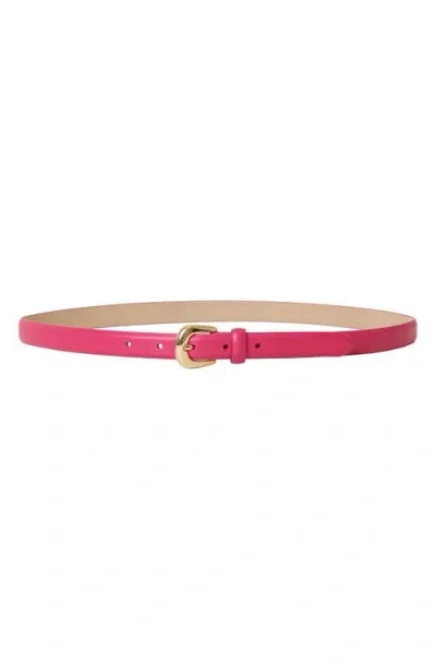 B-low The Belt Kennedy Mini Leather Belt In Fuchsia Gold