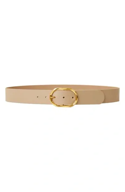 B-low The Belt Kyra Leather Belt In Beige Gold