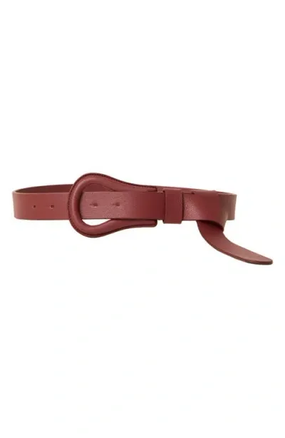 B-low The Belt Ryder Leather Wrap Belt In Red