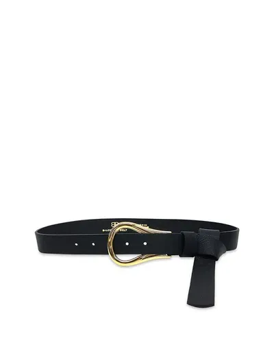 B-low The Belt Women's Ryder Wrap Leather Belt In Black/gold