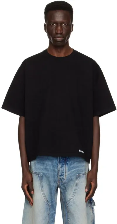 B1archive Black Printed T-shirt In Interlock Black