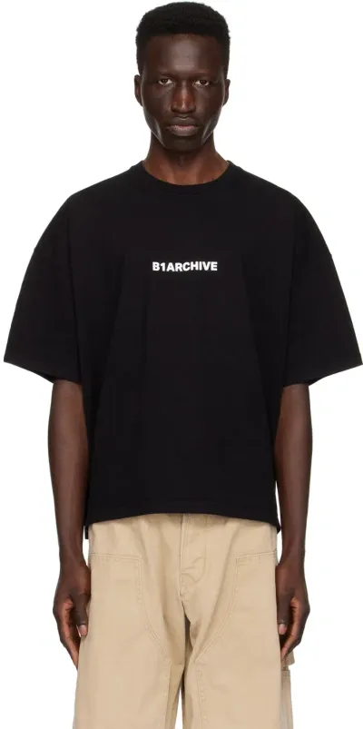 B1archive Black Printed T-shirt