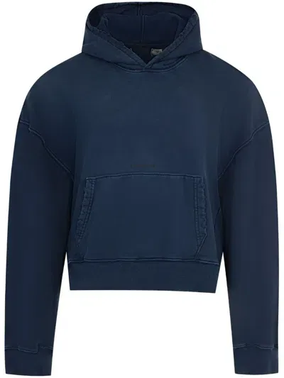 B1archive Cropped Hoodie In Blue